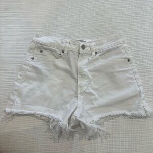 White jeans shorts